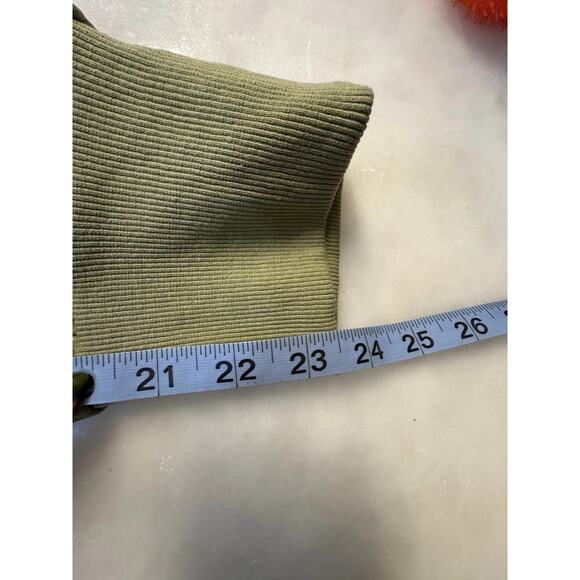 Venti6 Faux Leather Green Paper Bag Highwaisted Womens Joggers Size M Retro - Picture 9 of 10